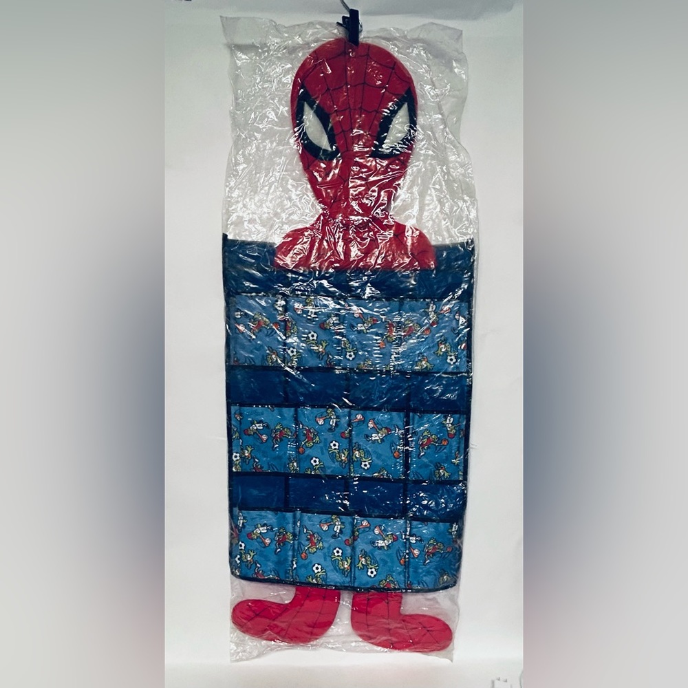 Spiderman Collectible 46” Nylon Shoe Rack 12 Separate Compartments-BRAND NEW!